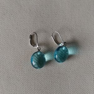Blue drop earrings